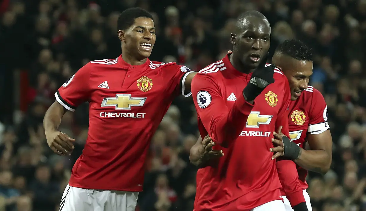 5. Romelu Lukaku (Manchester United) - 8 Gol. (AP/Martin Rickett)