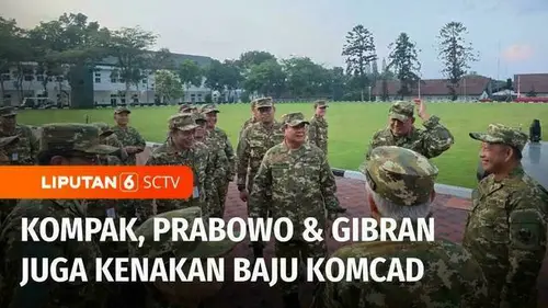 VIDEO: Bak Tentara, Ini Penampilan Anggota Kabinet Pakai Baju Loreng