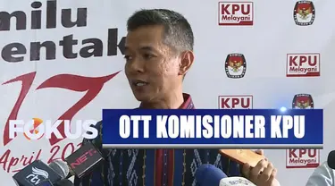 Kedatangan pimpinan KPU diterima oleh salah seorang pimpinan KPK.