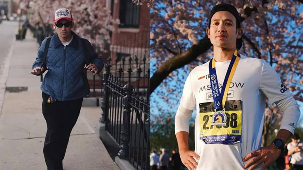 7 Potret Tarra Budiman Ikut Marathon di Boston, Cuma Lebaran Sehari di Indonesia