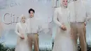 <p>Lace dress warna broken white ini dipadukan inner longsleeve dan hijab warna senada. Membaut Dinda semakin stylish.&nbsp;@dindahw</p>