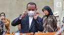 Menteri Investasi/Kepala Badan Koordinasi Penanaman Modal (BKPM) Bahlil Lahadalia saat menghadiri rapat kerja dengan Komisi VI DPR di Jakarta, Rabu (14/12/2022). Rapat tersebut membahas kinerja Kementerian Investasi/BKPM dan target investasi sampai Desember 2022. (Liputan6.com/Angga Yuniar)