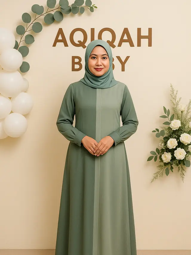 Model Gamis untuk Acara Aqiqah (Foto: ChatGPT)