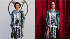 Jennifer Connelly tiba untuk koleksi busana siap pakai Louis Vuitton Spring/Summer 2023 yang dipresentasikan di Paris Fashion Week, Prancis, 4 Oktober 2022. (AP Photo/Francois Mori/Vianney Le Caer/Invision/AP)