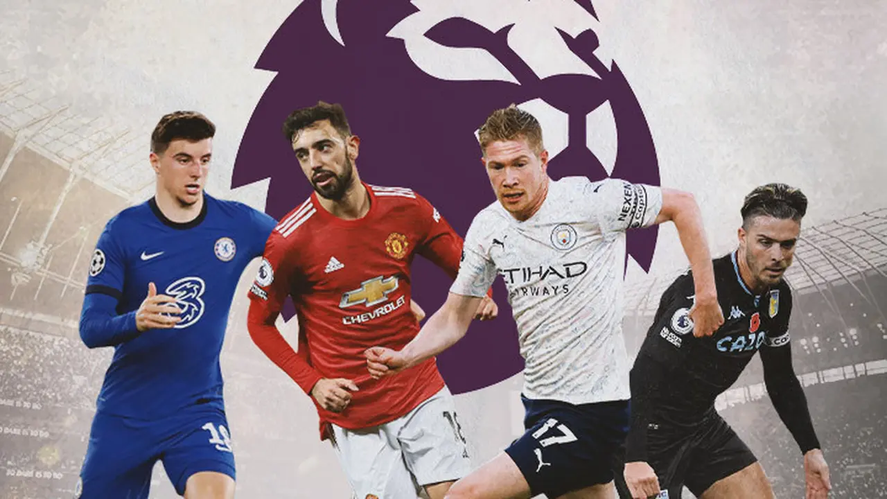 Premier League - Mason Mount, Bruno Fernandes, Kevin De Bruyne, Jack Grealish