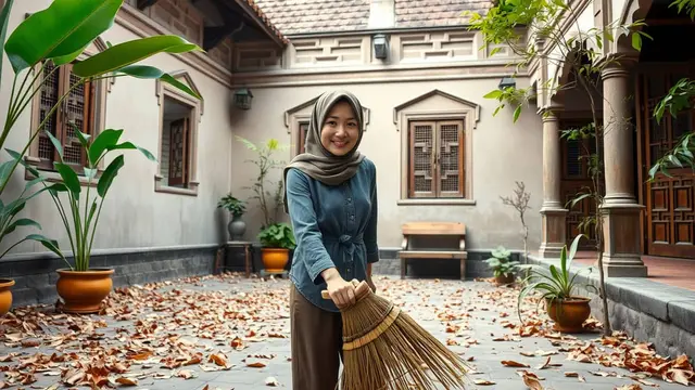 mimpi menyapu halaman pakai sapu lidi