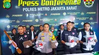 Polres Metro Jakarta Barat menggelar konferensi pers pengungkapan kasus Narkoba. (Dok. Istimewa)