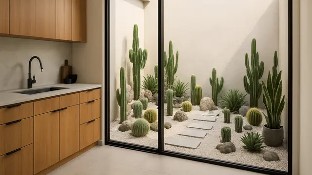 Desain Taman Dalam Rumah Dekat Dapur (Foto: ChatGPT)