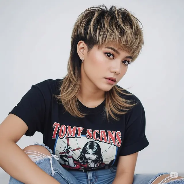 Model Rambut Wanita Tomboy Korea. Foto: Gemini