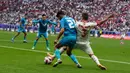 Suriah telah dipastikan melaju ke babak 16 besar Piala Asia 2023 lewat jalur peringkat tiga terbaik. (AP Photo/Aijaz Rahi)