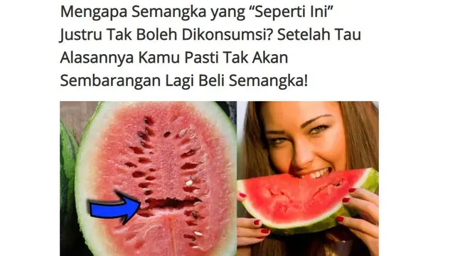 Cek Fakta - Semangka Berongga