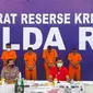 Konferensi pers pengungkapan tindak pidana di Polda Riau. (Liputan6.com/M Syukur)