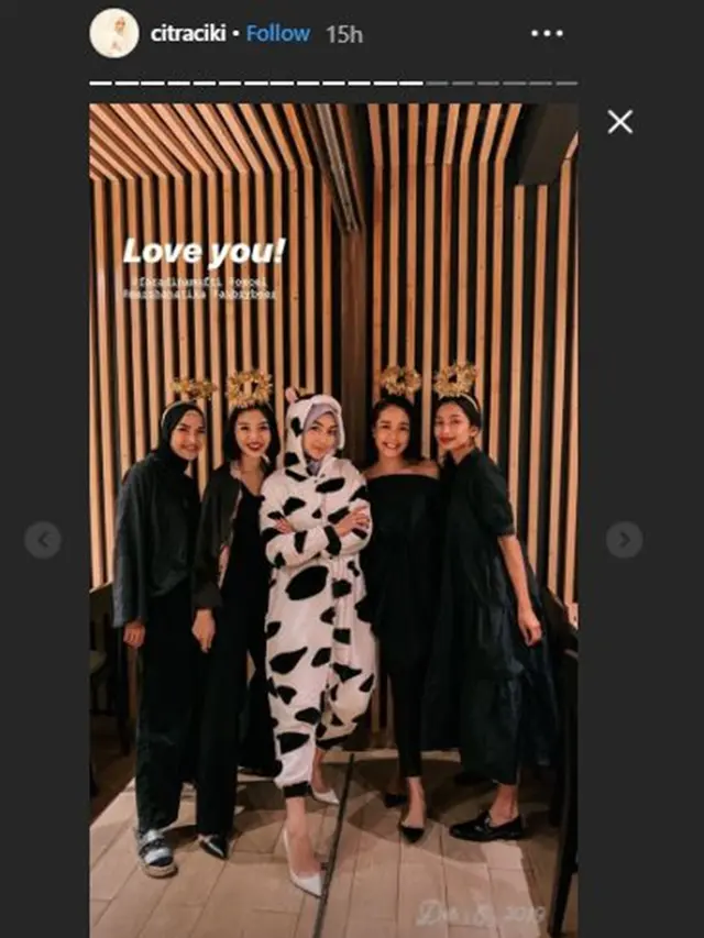 Rayakan 'Late Bridal Shower', Ini 6 Potret Gemas Citra Kirana Pakai Kostum Sapi