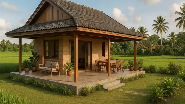 Konsep Rumah Sederhana Tapi Mewah di Kampung/via ChatGPT