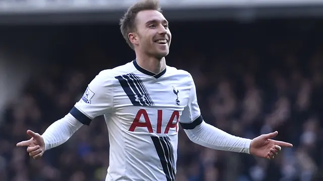 Tendangan Luar Biasa Eriksen Buat Kiper Tak Berdaya