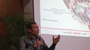 Wakil Ketua KPK Saut Situmorang menjadi pembicara dalam diskusi publik di Gedung KPK, Jakarta, Jumat (2/8/2019). Diskusi mengangkat tema "Pantang Absen LHKPN" terkait seleksi Calon Pimpinan KPK yang tengah berlangsung. (Liputan6.com/Herman Zakharia)
