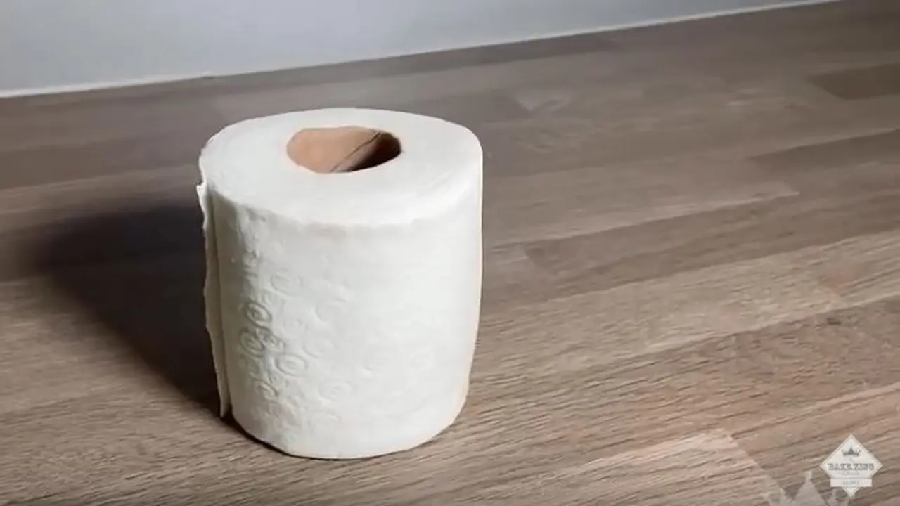 Ilustrasi roti tisu gulungan toilet