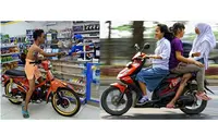Hanya di Indonesia, 12 Tingkah Nyeleneh Pengendara Motor Bikin Gagal Paham