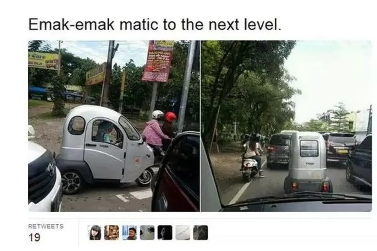 Gara-gara Wanita Ini, Motor Roda Tiga Jadi Viral