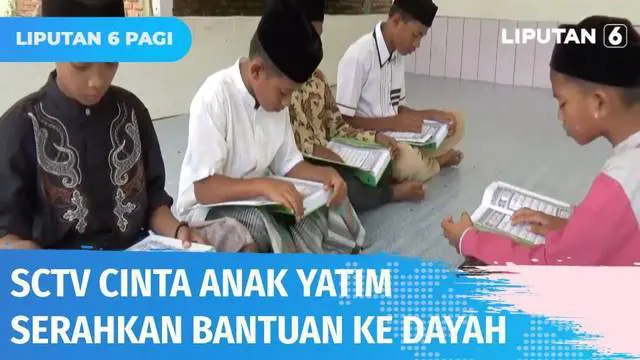 Melalui Program SCTV Cinta Anak Yatim, SCTV salurkan bantuan pemirsa untuk membantu operasional Dayah atau pesantren tradisional yang berdiri di bekas lahan tersapu Tsunami Aceh. Diharapkan dengan bantuan ini, anak-anak dan para santri tetap semangat...