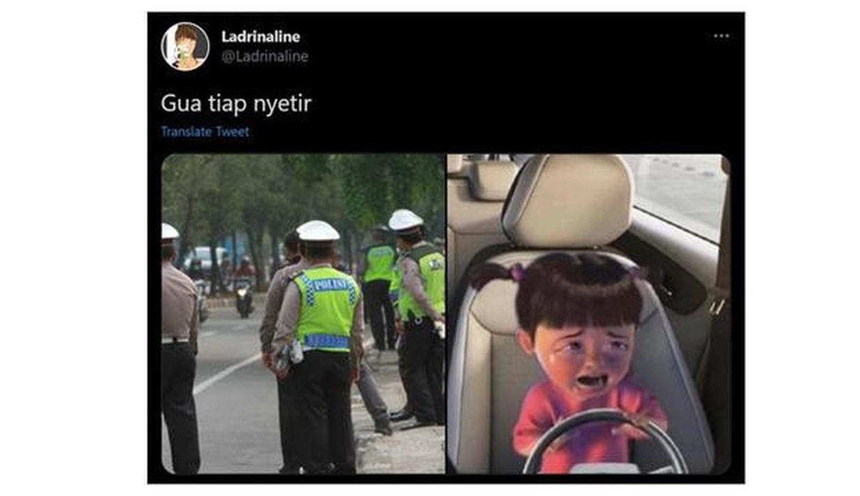 Kalo ketemu di jalan Ijo-ijo yang ini emang ga seindah ijo-ijo es cendol, walaupun semua lengkap tetep aja deg-degan. (Source: Twitter/@Ladrinaline)