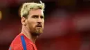 Megabintang Argentina, Lionel Messi sempat bikin sensasi setelah mengubah warna rambutnya menjadi pirang. Messi mengubah gaya rambutnya sebagai titik balik kariernya pascakekecewaan besar di final Copa America lalu. (AP Photo? Alvaro Barrientos)