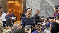 Ketua DPR, Puan Maharani di kompleks parlemen, Jakarta, Senin (22/9/2025). (Foto: Liputan6.com/Delvira Hutabarat).