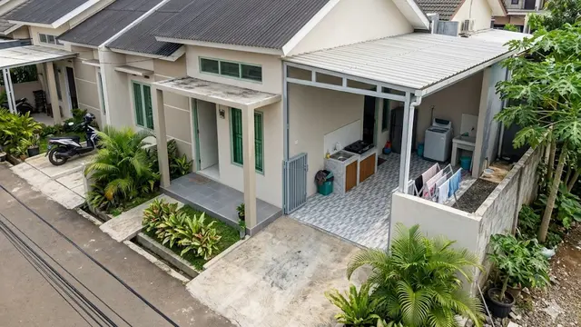 Rumah Subsidi dengan Penambahan Area Belakang