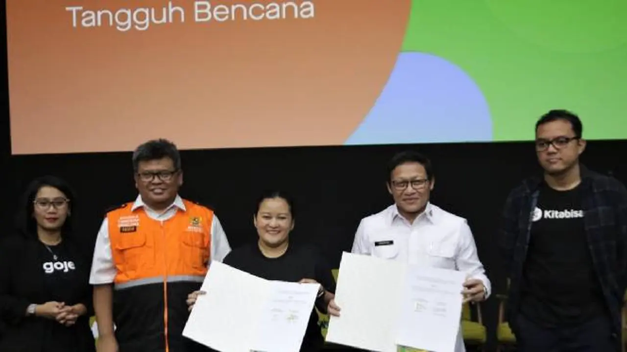 Gojek Bekerjasama dengan BNPB dalam Pentahelix