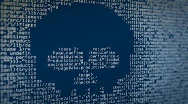 Ilustrasi Keamanan Siber, Kejahatan Siber, Malware