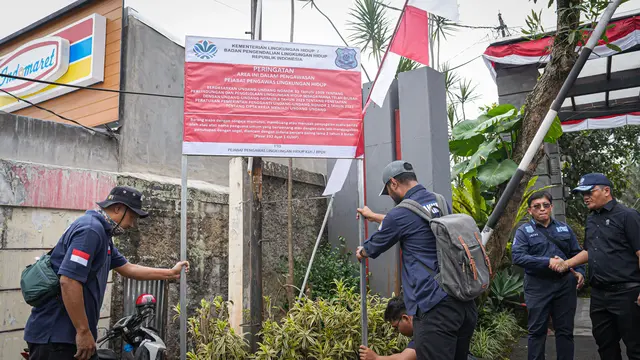 KLH Segel 4 Hotel di Puncak Bogor Buntut Buang Limbah Tanpa Diolah ke Sungai Ciliwung