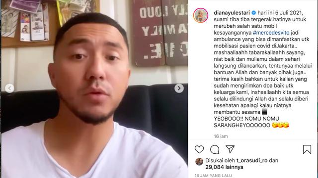 Mulia, Ananda Omesh Ubah Mobil Kesayangannya Jadi Ambulans untuk Pasien Covid-19