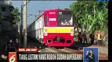 Proses perbaikan sarana membuat sejumlah kereta yang melintasi jalur ini hanya bisa melaju dengan kecepatan 40 km perjam.