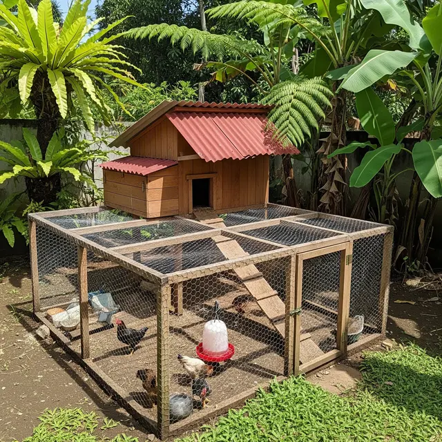 9 Model Kandang Ayam dengan Playground Agar Ayam Aktif dan Sehat