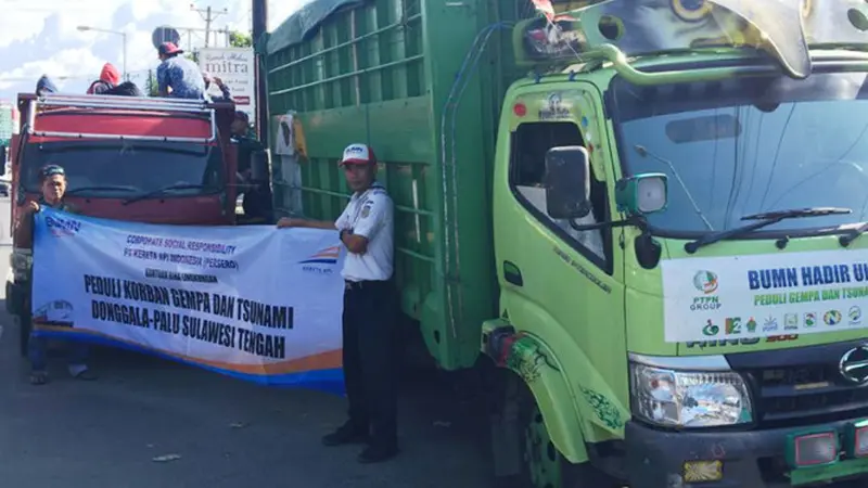 KAI Angkut Gratis Bantuan untuk Korban Bencana Kota Palu