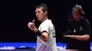 Lolosnya Jonatan Christie dan Anthony Sinisuka Ginting sekaligus menciptakan all Indonesian final di All England 2024. (AP Photo/Rui Vieira)