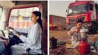 Yogita Raghuvanshi menjadi supir truk wanita pertama di India (Foto: ibt.co.in)