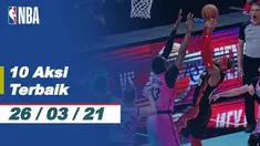 Berita Video 10 Aksi Terbaik NBA, Slam Dunk cantik dari Russell Westbrook