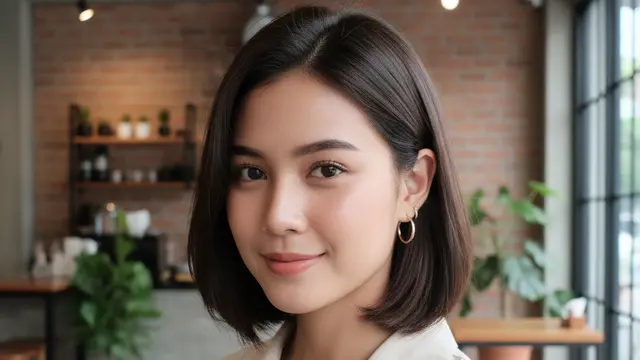 Rambut Pendek Wanita Layer Sebahu