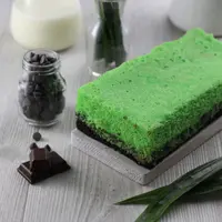 Ilustrasi brownies pandan./Copyright shutterstock.com/id/g/IkaRahma