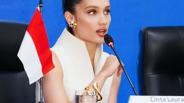 Cinta Laura di World Water Forum Bali. [@yudiafrn]