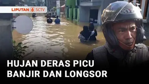 VIDEO: Citarum Meluap, 1.500 Rumah di 3 Kecamatan Bandung Raya Terendam Banjir