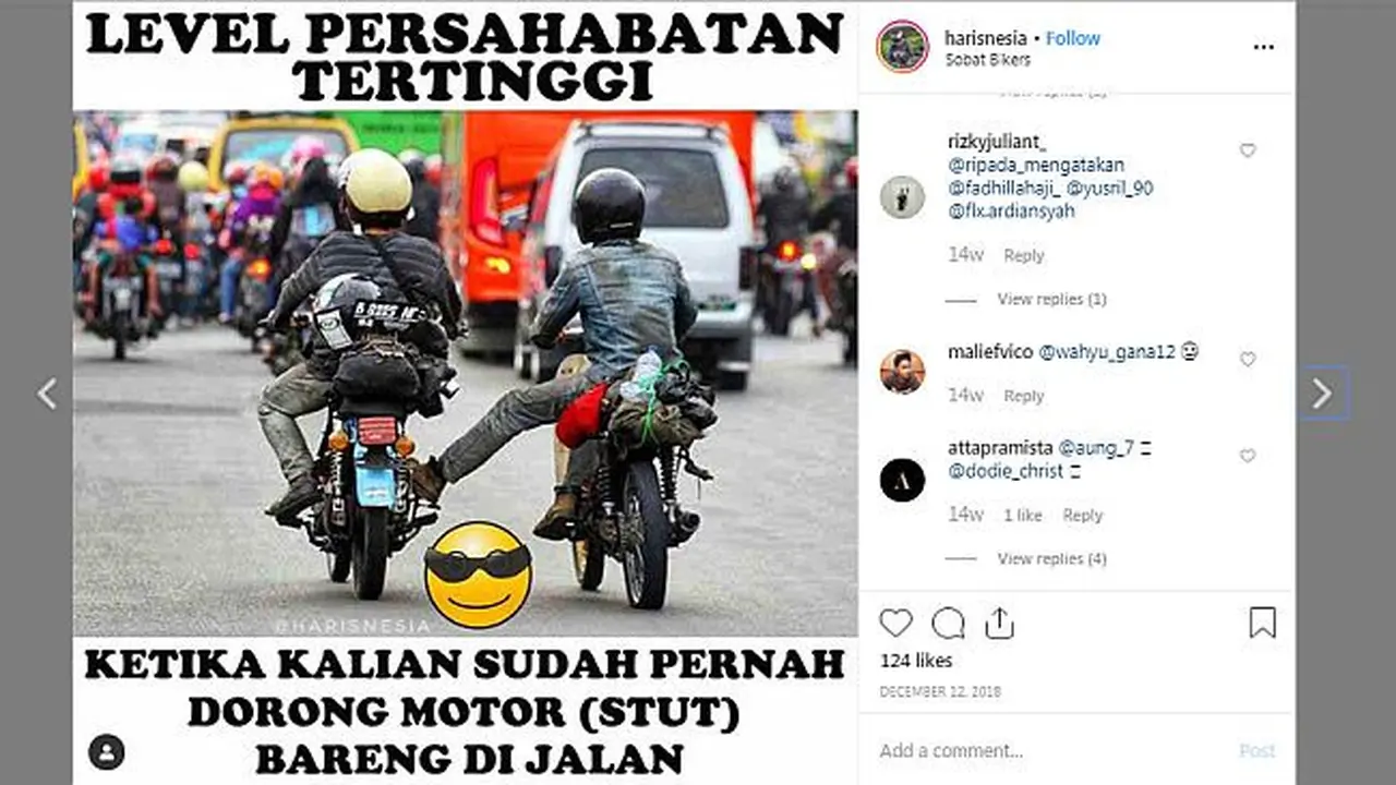 Berbagai hal bisa dijadikan Meme menarik, tidak terkecuali yang berkaitan dengan otomotif.
