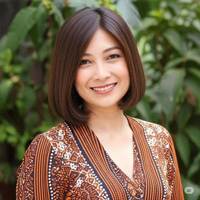 Model Rambut Layer Panjang Tanpa Poni yang Anggun. Foto: Gemini