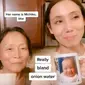 Nenek 72 tahun, Michiko, (kiri) bersama anaknya bagikan tips perawatan agar awet muda. (dok. screenshot video TikTok @dr.mamina)