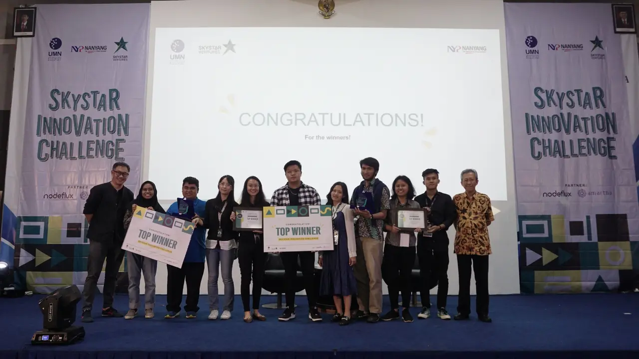 2 tim pemenang  “Skystar Innovation Challenge".