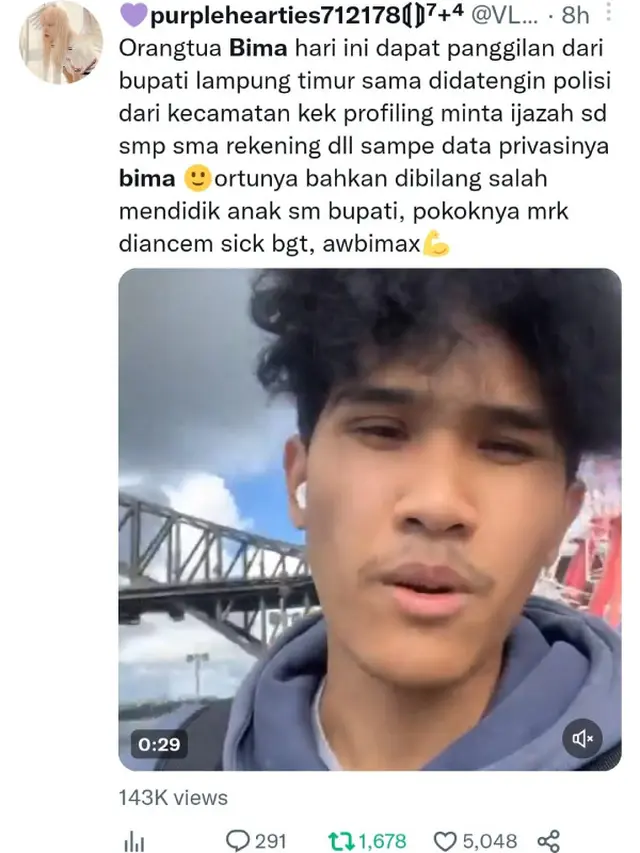 Siapa Awbimax Reborn? Awbimax Reborn Adalah Nama Akun TikTok Milik Pemuda Bernama Bima Yudho Saputro yang Saat Ini Berada di Australia. Dia Viral Usai Mengkritik Pemerintah Kota Lampung.