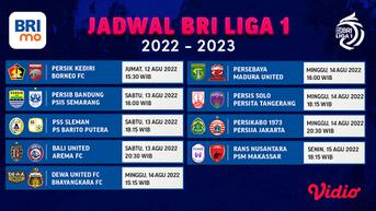 Jadwal Lengkap dan Link Live Streaming Pekan 4 BRI Liga 1 2022/2023 di Vidio