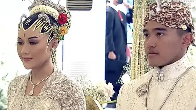 Potret Kaesang dan Erina Menikah (Vidio/SCTV)