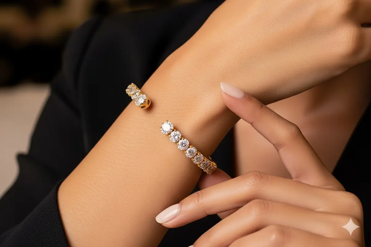 Gelang Cuff Berlian
